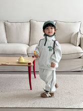 將圖片載入圖庫檢視器 CZ260694TG-春秋季拉鍊立領寬鬆運動兩件套
