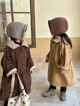 Load image into Gallery viewer, D83127SE- Corduroy mid-length plus velvet windbreaker jacket

