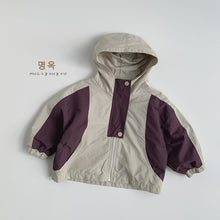 Load image into Gallery viewer, 25021SE-春季撞色連帽外套
