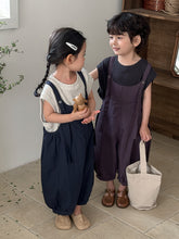 Load image into Gallery viewer, 25X46LS-夏季｜棉布純色｜背帶燈籠褲
