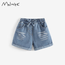 將圖片載入圖庫檢視器 112014PA-夏季女童牛仔短褲
