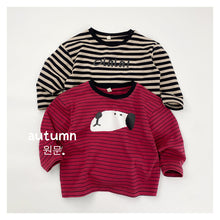 將圖片載入圖庫檢視器 1572SE秋季印花條紋長袖上衣
