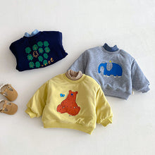 將圖片載入圖庫檢視器 ZDY5259SE-冬季卡通衛衣｜半高領加厚上衣
