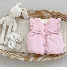 將圖片載入圖庫檢視器 H10669SE-冬季加絨蝴蝶結馬甲&amp;刷絨上衣&amp;喇叭長褲
