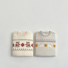 將圖片載入圖庫檢視器 625350SE-秋季韓版聖誕寬鬆圓領百搭長袖上衣
