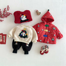 將圖片載入圖庫檢視器 ZDW5622SE-冬季熊貓撞色加厚夾棉外套
