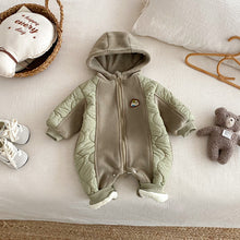 將圖片載入圖庫檢視器 ZDL5185LS-冬季奧粒絨連身衣｜貼標夾棉爬服
