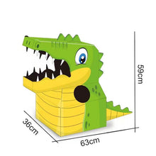 將圖片載入圖庫檢視器 6623AC-萬聖節穿戴式兒童紙盒飛機玩具紙箱恐龍DIY幼兒園手工製作戶外遊戲玩具
