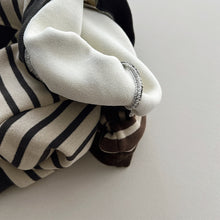 Load image into Gallery viewer, 23157SE-Winter children&#39;s one-piece fleece striped casual top
