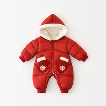 將圖片載入圖庫檢視器 55882LS-冬季雪花手套加厚拜年爬服
