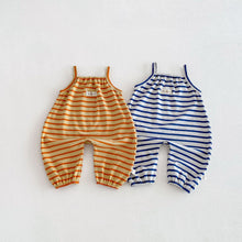 Load image into Gallery viewer, ZCK6182LS-春季寶寶條紋連身褲
