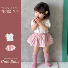 將圖片載入圖庫檢視器 M623025TG-夏季｜碎花泡泡袖｜包屁裙套裝
