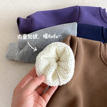 Load image into Gallery viewer, ZDY5305SE-冬季撞色口袋加絨長袖上衣
