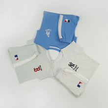 將圖片載入圖庫檢視器 626079TG-夏季｜MLB落肩拼色｜男童女童短袖套裝
