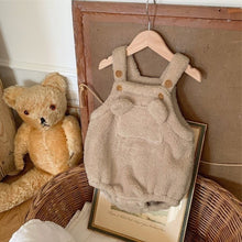 將圖片載入圖庫檢視器 Y95116LS-秋冬毛絨連身衣｜小熊耳朵款
