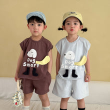 將圖片載入圖庫檢視器 XZ260988TG-夏季｜休閒背心｜短褲套裝
