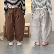 Load image into Gallery viewer, QK250602PA-秋季兒童闊腿休閒蘿蔔長褲
