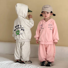 將圖片載入圖庫檢視器 CZ260885TG-春秋寬鬆運動衛衣褲套裝
