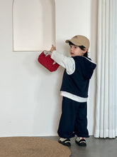 將圖片載入圖庫檢視器 CZ260890TG-春秋季連帽辦拉鍊背心休閒三件套裝
