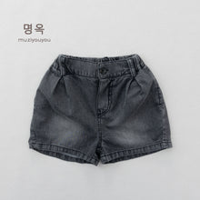 將圖片載入圖庫檢視器 26159PA-夏季｜薄款透氣牛仔｜兒童松緊腰短褲
