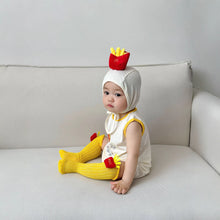 Load image into Gallery viewer, 51403LS-Summer Korean potato style baby clothes + socks + hat 
