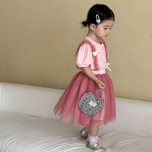 將圖片載入圖庫檢視器 XZ260906TG-夏季短袖紗裙兩件套裝
