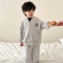 Load image into Gallery viewer, C83663TG- Spring boys and girls hooded sports sweatshirt two-piece set
