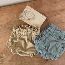 Load image into Gallery viewer, Y8401TG-Spring baby collar flying sleeve cotton corduroy top + flower bud pants set 
