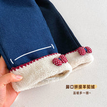 將圖片載入圖庫檢視器 ZDK5708PA-冬季超萌蝴蝶結加絨牛仔長褲
