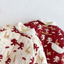 將圖片載入圖庫檢視器 ZDW5692SE-冬季滿版小馬印花加厚夾棉外套
