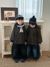 Load image into Gallery viewer, 25D45PA-冬季一體絨牛仔褲｜加厚保暖阔腿褲
