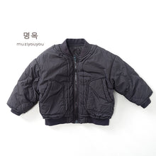 將圖片載入圖庫檢視器 25212SE-秋冬季韓版兒童輕薄簡約飛行外套
