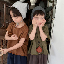 Load image into Gallery viewer, 24X10SE-夏季｜蝙蝠袖毛邊｜短袖上衣
