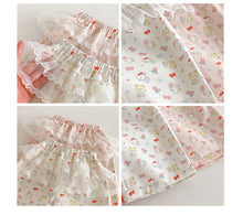 Load image into Gallery viewer, ZCK6077LS-春季貓咪印花蕾絲花邊長褲
