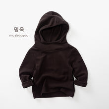 將圖片載入圖庫檢視器 25207SE-秋冬韓版百搭鋪絨保暖連帽上衣
