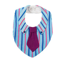 Load image into Gallery viewer, 71708AC-Baby gentleman bow tie shape pure cotton dress bibs [two pieces minimum order]
