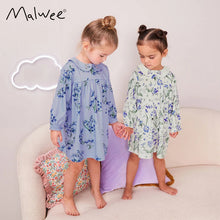 將圖片載入圖庫檢視器 10650DS-秋冬娃娃領花花洋裝
