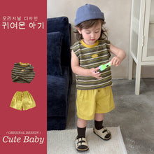 Load image into Gallery viewer, M627087TG-夏季｜條紋T恤｜短褲套裝
