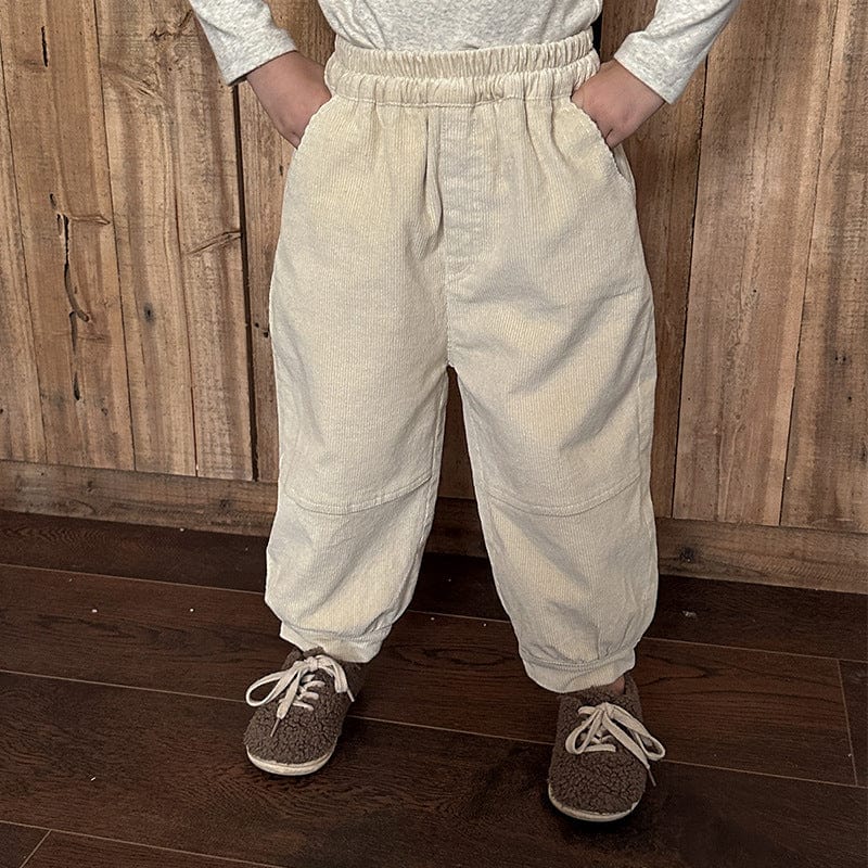 D83535PA-Elastic Thickened Fleece Children's Casual Pants
