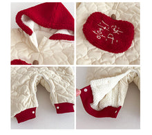 將圖片載入圖庫檢視器 ZDL5607LS-冬季拜年連身衣｜拼色連帽加絨款
