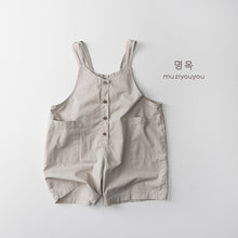 將圖片載入圖庫檢視器 25169LS-夏季韓系五分背帶褲
