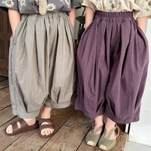 Load image into Gallery viewer, 24X14PA-夏季｜純色寬鬆｜燈籠八分褲
