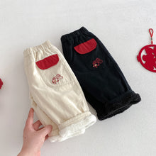 將圖片載入圖庫檢視器 ZDK5673PA-冬季金魚撞色羊駝絨長褲
