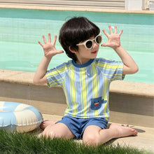 將圖片載入圖庫檢視器 43003TG-夏季｜卡通鯊魚｜分體泳衣泳褲套裝
