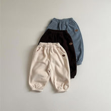 將圖片載入圖庫檢視器 Y5533PA-秋冬雙面絨童褲｜保暖字母款
