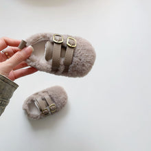 將圖片載入圖庫檢視器 X986AC-冬季加絨毛毛保暖軟底鞋
