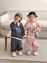 將圖片載入圖庫檢視器 CZ260849TG-春秋季假兩件運動休閒兩件套
