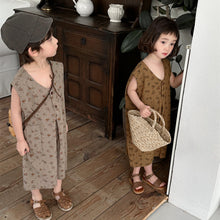 Load image into Gallery viewer, 24X12LS-夏季｜碎花森系｜背帶連體褲
