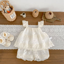 Load image into Gallery viewer, H10693LS-夏季｜飛袖甜美｜短褲套裝
