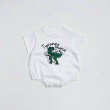 Load image into Gallery viewer, 51409LS-Summer Korean style short-sleeved dinosaur bodysuit 
